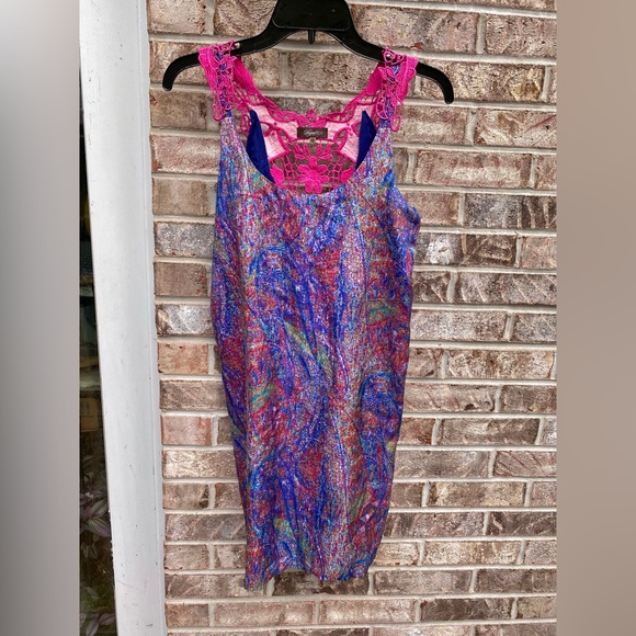 Colorful Abstract Sugarlips Slip Dress - Picture 7 of 11